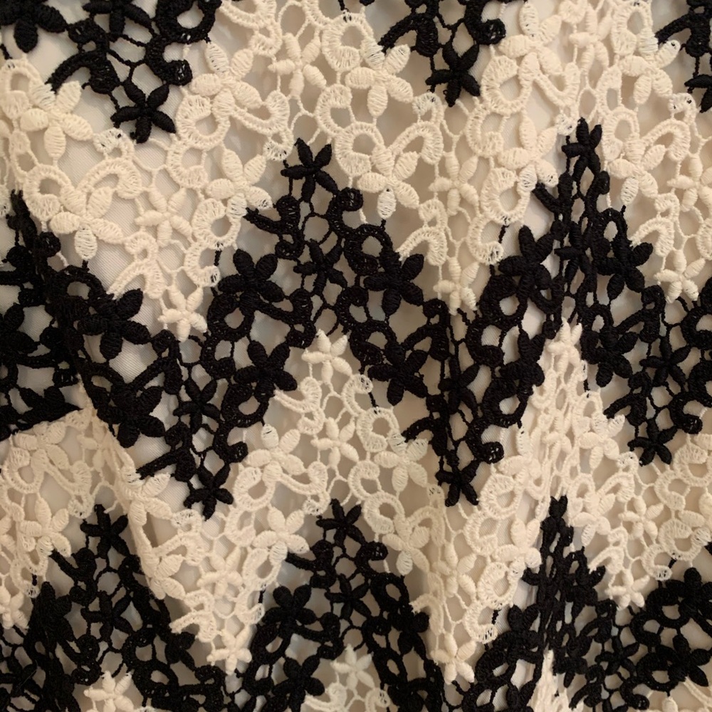 Talbots Lace Chevron Pattern Dress - Picture 5 of 6